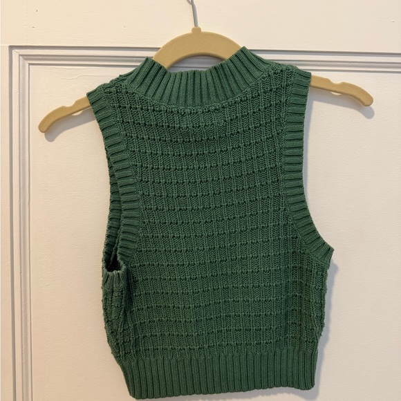 La Hearts Teal Knit Sweater - Picture 3 of 3